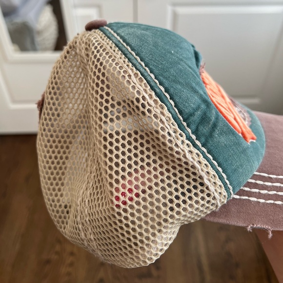 Robin Ruth Distressed Trucker Hat - Picture 4 of 7